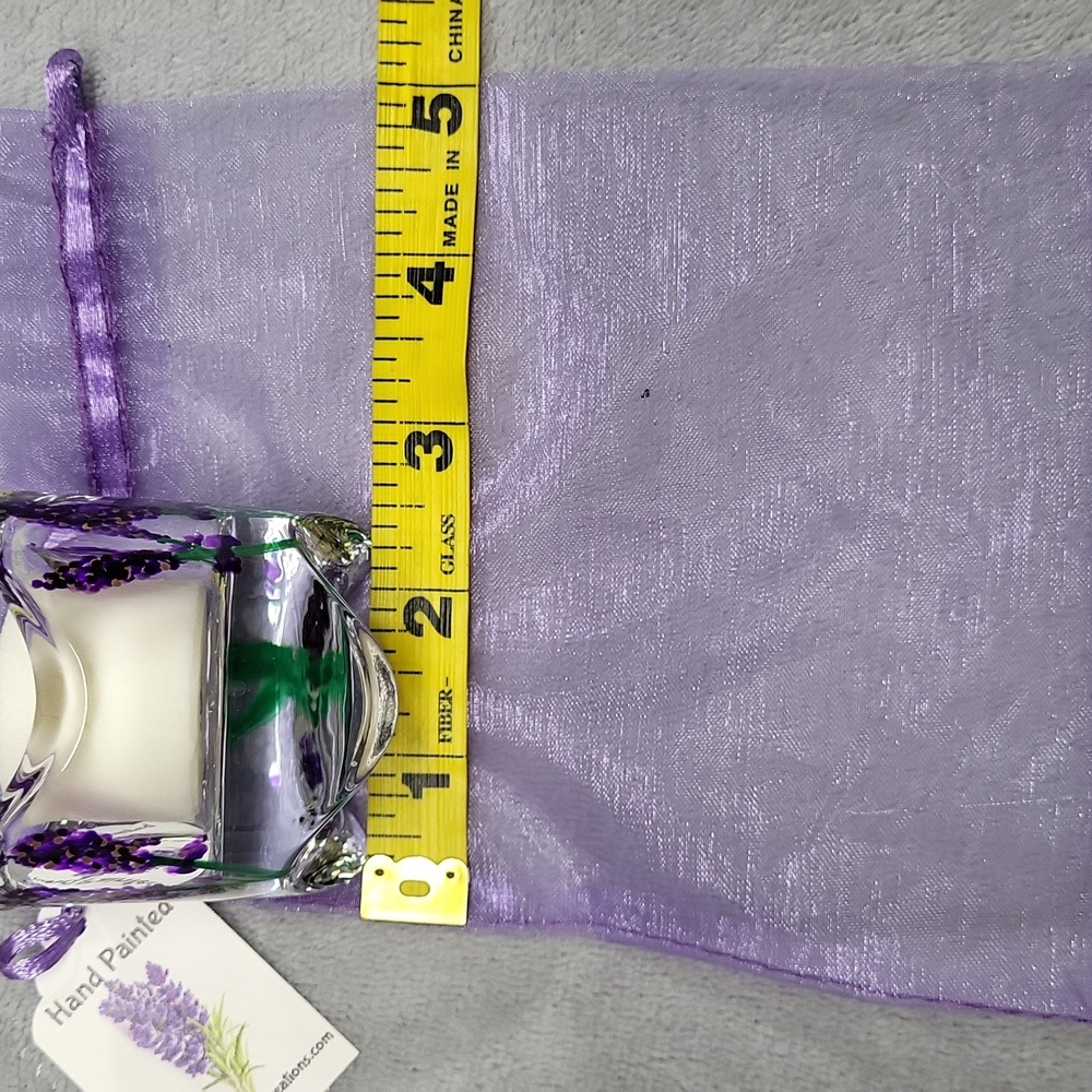 NWT Votive Candle, Holder, and Drawsting Bag ~ Unscented - Picture 9 of 9